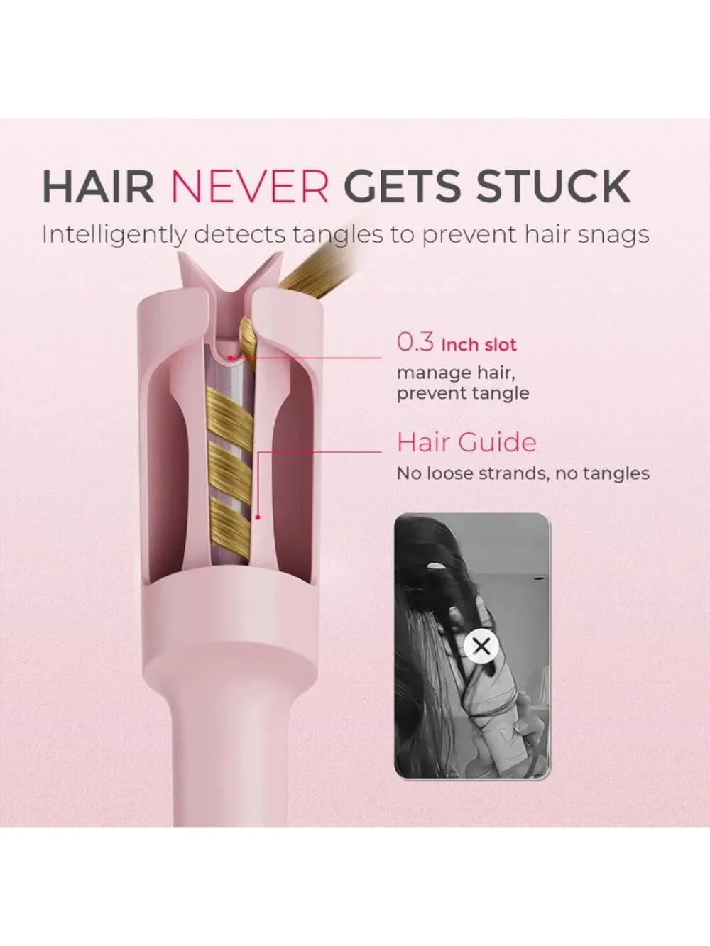 Automatic Rotating Curling Iron - Portable 1